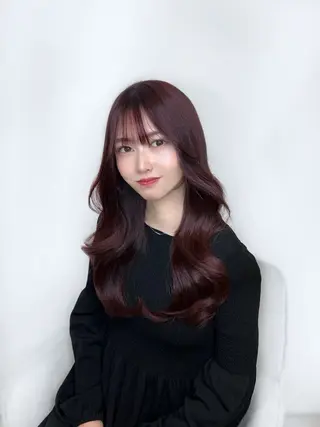 ロング カラー ヘアアレンジ 🏅韓国ヘア/新宿/ レイヤー/KSukeのヘアスタイル