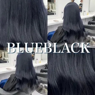 セミロング 寒色＆ブリーチ特化 寒色MiOのヘアスタイル