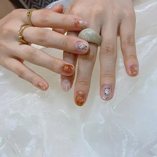 ネイル 𝕄𝕚𝕪𝕦🤍 自由が丘⌇パラジェルのネイルデザイン