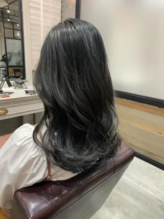 ロング カラー ヘアアレンジ kei/透明感カラー /ベージュ/インナーのヘアスタイル