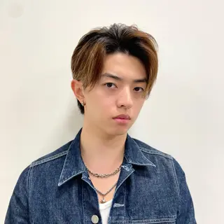 ショート カラー メンズ クロスパーマ/うる艶 カラー/Kurumiのヘアスタイル