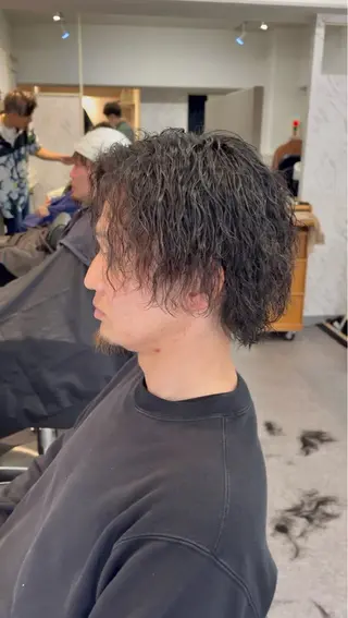 パーマ メンズサロン リョウタのヘアスタイル