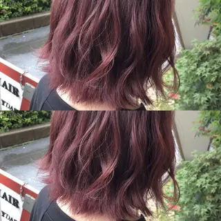 ミディアム カラー パーマ ヘアアレンジ 八巻 晴香のヘアスタイル