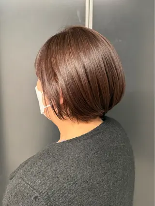 ショート レイヤーボブカット ゆりののヘアスタイル