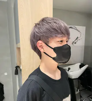 カラー ヘアアレンジ メンズ 艶髪/レイヤーカット 🐣misakiのヘアスタイル