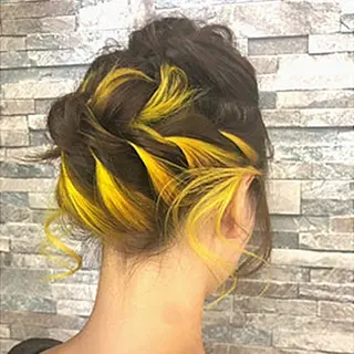 ロング カラー ヘアアレンジ 無料カットモデル募集 BLINK京橋店のヘアスタイル