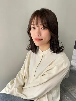 ミディアム カラー ツヤ美髪💐 髪質改善/高山愛来のヘアスタイル