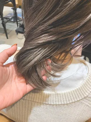 ミディアム カラー conne&riri所属・MAYU 💚森下のヘアスタイル