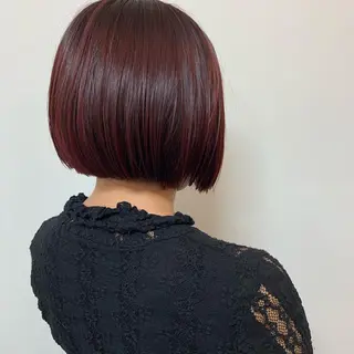 ショート 艶髪color💎髪 質改善ストレート大吉のヘアスタイル