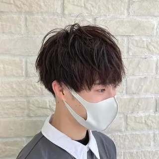 カラー 艶髪レイヤーの王 復活の大澤竜馬のヘアスタイル