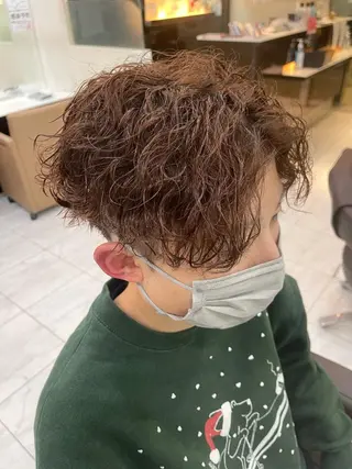 ショート パーマ メンズ ❄️メンズカット 落合諒❄️のヘアスタイル