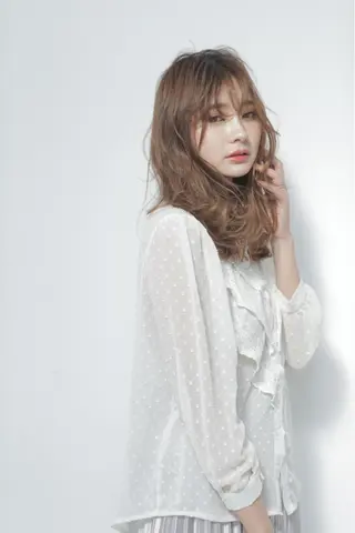 ロング Lee 甲子園のヘアスタイル