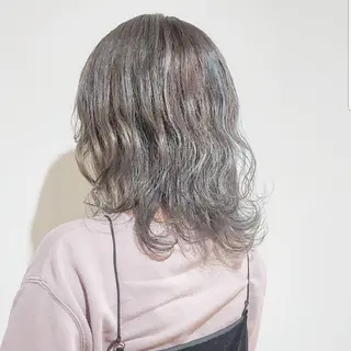 セミロング 🇰🇷透明感×ハイ トーン🌟tomoのヘアスタイル