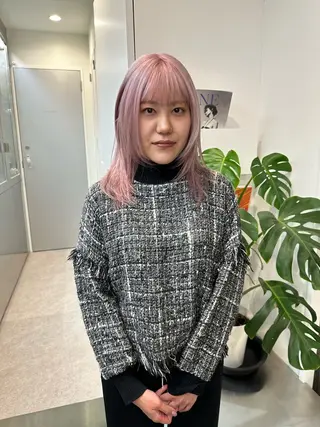 ミディアム カラー Cinq所属・ハイライト🌟/ ボブ/豊田のヘアスタイル