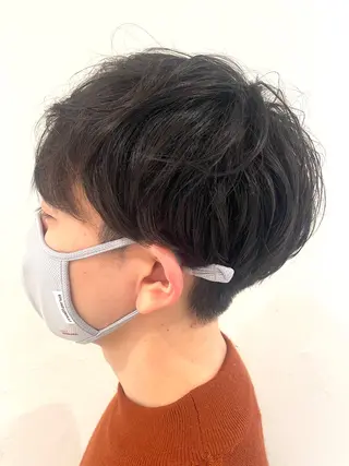 ショート パーマ メンズ 蛯名 ユウジのヘアスタイル