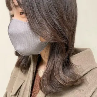 ミディアム カラー ヘアアレンジ maoブリーチ無し 似合わせカラーのヘアスタイル