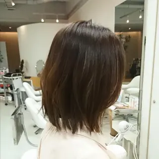ミディアム nagane sayakaのヘアスタイル