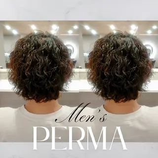 ミディアム メンズ パーマ GR 髪質改善トリートメント×ヘッドスパ【ジーアール】所属・🌺中村🌺毎日楽し くなる髪をご提案✨のヘアスタイル