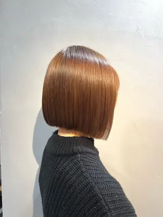 ショート カラー 神戸ボブ✂️ ioe三宮/田 伸佳のヘアスタイル