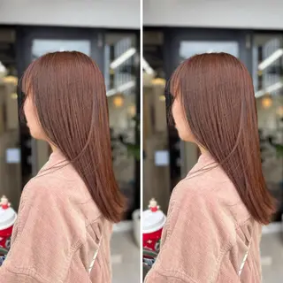 セミロング カラー 富原 そらのヘアスタイル