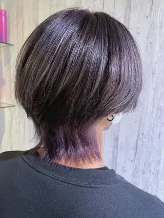 ミディアム カラー メンズ EMANON新宿南口所属・ケアブリーチ×艶カラ ー️🫧Shioriのヘアスタイル
