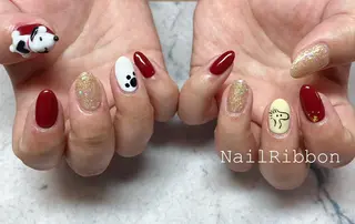ネイル ネイルリボン 伊藤のネイルデザイン