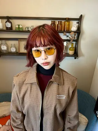 ショート カラー Masaki ブリーチカラーのヘアスタイル