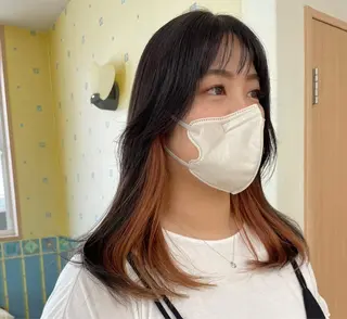 セミロング カラー River,Land所属・yui .のヘアスタイル