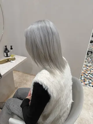 ミディアム カラー hair atelier OZ所属・水野 亨祐のヘアスタイル