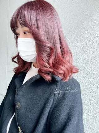 ミディアム カラー カラーパティシエ facce🌼ikoのヘアスタイル