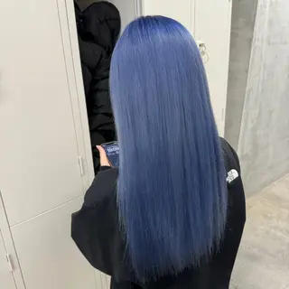 ロング カラー ヘアアレンジ メンズ 🌟🍒ハイトーン 韓国ヘア/ユウミのヘアスタイル