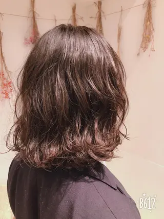 ミディアム パーマ はだゆうき @hadadan08のヘアスタイル