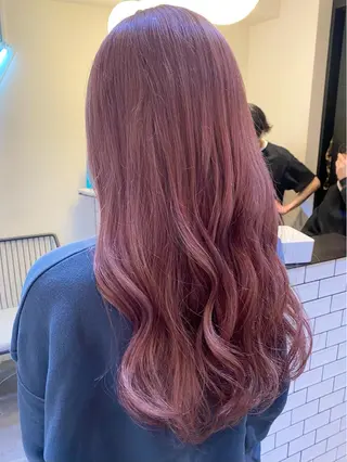 ロング 艶ピンク*ヘアセット 🌙shioriのヘアスタイル