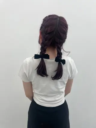 ミディアム MOE 福岡韓国ヘア✧︎のヘアスタイル