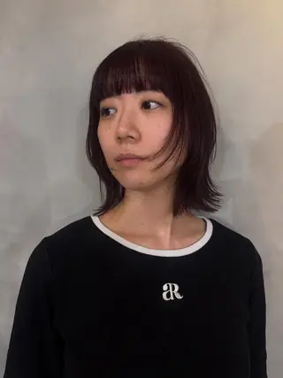 ミディアム hanaka aのヘアスタイル