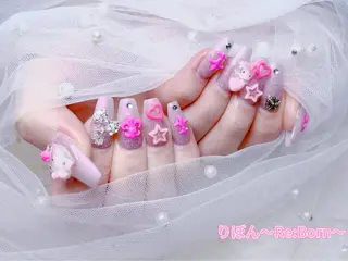 ミディアム りぼん Re:Bonrのネイルデザイン