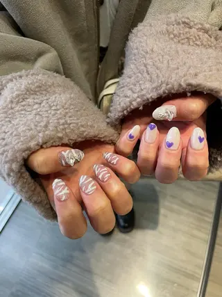 ネイル 束感まつ毛/ネイル/ LED♥KIRARAのマツエク・マツパデザイン