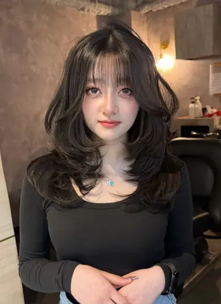 セミロング カラー ヘアアレンジ elubylovis 🌼YUI🌿のヘアスタイル