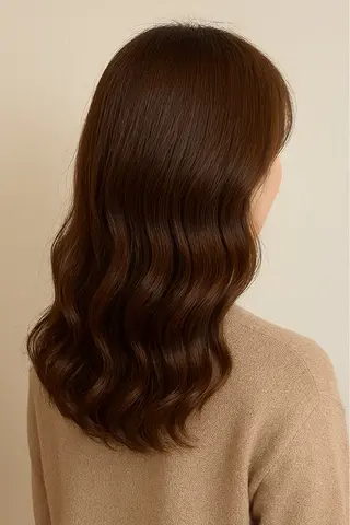 パーマ コテ巻きパーマ/ 韓国レイヤー/なおのヘアスタイル