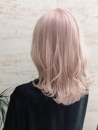 セミロング カラー ケアブリーチ /髪質 改善/古橋圭史郎のヘアスタイル