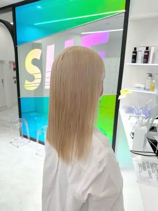 セミロング カラー 韓国ヘア🇰🇷🎀 みきのヘアスタイル