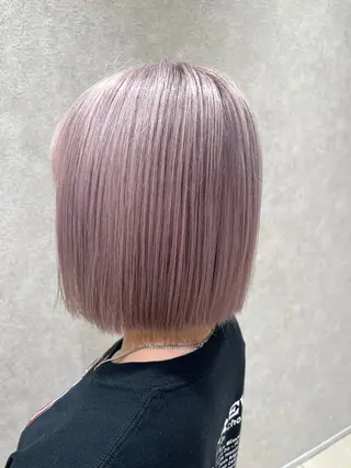 ミディアム カラー ハイトーン/ブリーチ 山崎　悠次のヘアスタイル