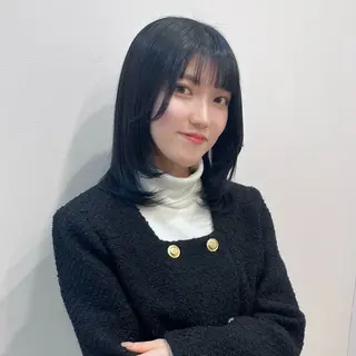 ミディアム カラー LUNA🌙韓国ヘア 🌙レイヤーカットのヘアスタイル