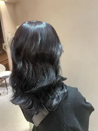 ミディアム 韓国ヘア/ベージュ カラー/髪質改善/涼のヘアスタイル