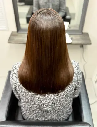 セミロング カラー 縮毛矯正/韓国 /店長/KANATOのヘアスタイル