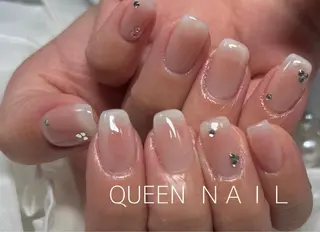 ショート カラー ネイル Queen nail所属・QUEENＮA IＬ JR寺田町1分のネイルデザイン