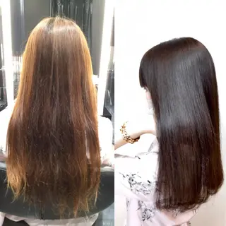 ロング カラー Annon プライベートサロンのヘアスタイル