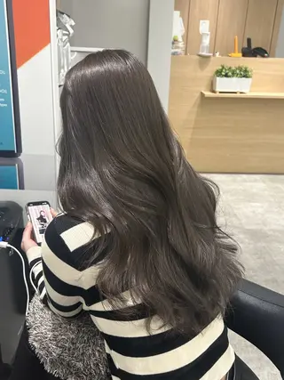 ロング カラー Lien by kiitos所属・韓国ヘア×レイヤー カット/上田丈也のヘアスタイル