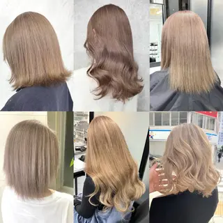 ロング カラー シールエクステ特化 ハイトーン、NANAのヘアスタイル
