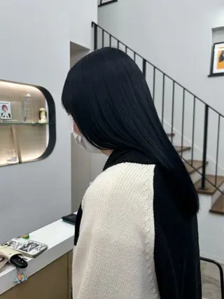 ロング カラー 蛭町 遥香のヘアスタイル